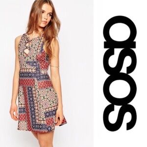 ASOS Dress | Boho Patchwork Dress size 8